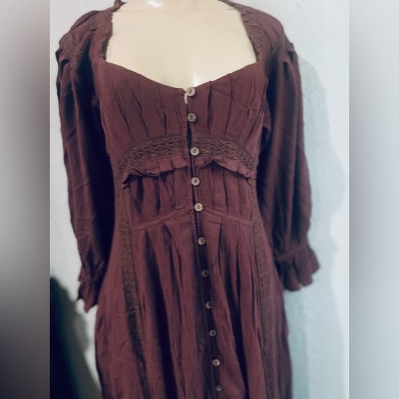 Free People magdalia maxi dress NWT SIZE small - Picture 9 of 10